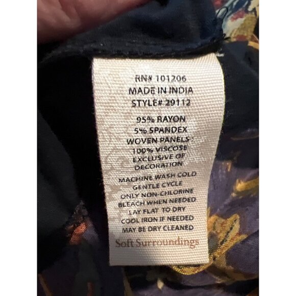 Soft Surroundings Boho Desert Mirage Embroidered Tunic Top size S - Picture 6 of 7